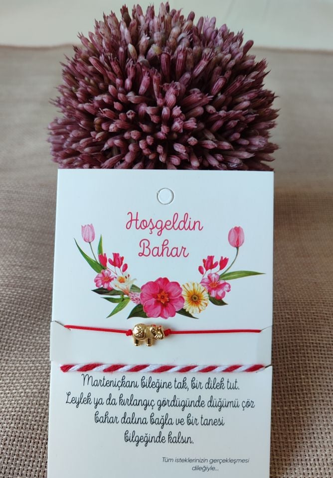 Fil Detaylı Marteniçka Şans Ve Dilek Bilekliği