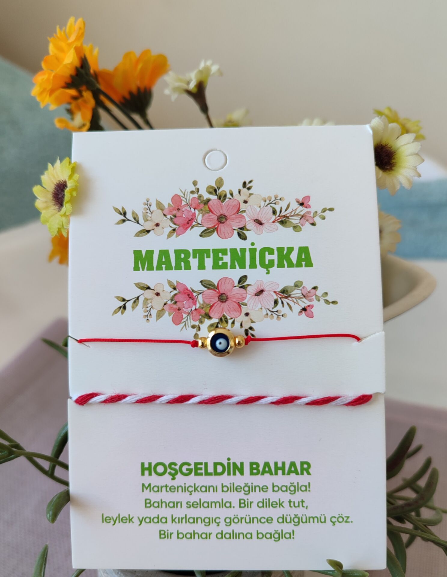 Döküm Nazar Marteniçka Şans Ve Dilek Bilekliği